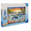 Kundenspezifisches pädagogisches Kinderspielzeug 200 Stück blaue Papppapierpuzzles für Kinder