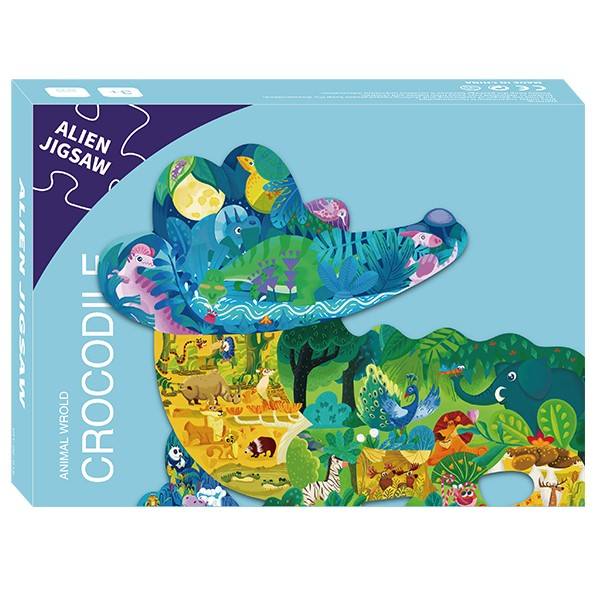 Kinder Lernspielzeug Spiel Löwenmuster 80 Teile Papierpapppuzzle für Kinder