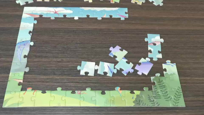 Fabrikpreis Intelligenz 48-teiliges großes Bodenpuzzle Tierkinderspielzeug maßgeschneidertes Holzpuzzle