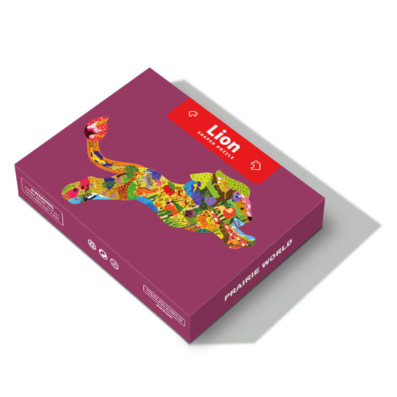 Neues pädagogisches Spielzeugspiel Tiere Elefant Papier Karton Kinderpuzzle für Kinder