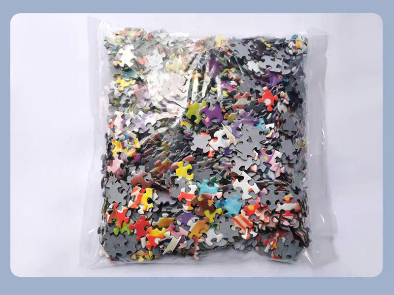 Kostenlose Probe Hochwertige kundenspezifische Kunstwerke Klarverpackung Puzzle Hersteller