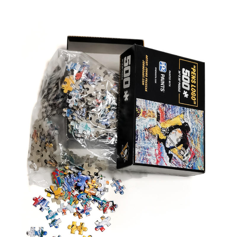 Kostenlos druckbare Papierhandwerksmuster und -vorlagen 500-teiliges Puzzle aus Karton