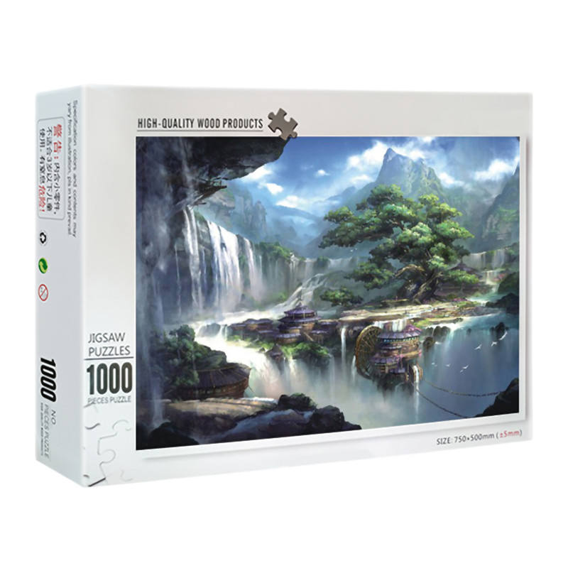 Heißer Verkauf Puzzle 1000 Teile Kundenspezifische Kunstwerke Erwachsene Karton-Puzzle