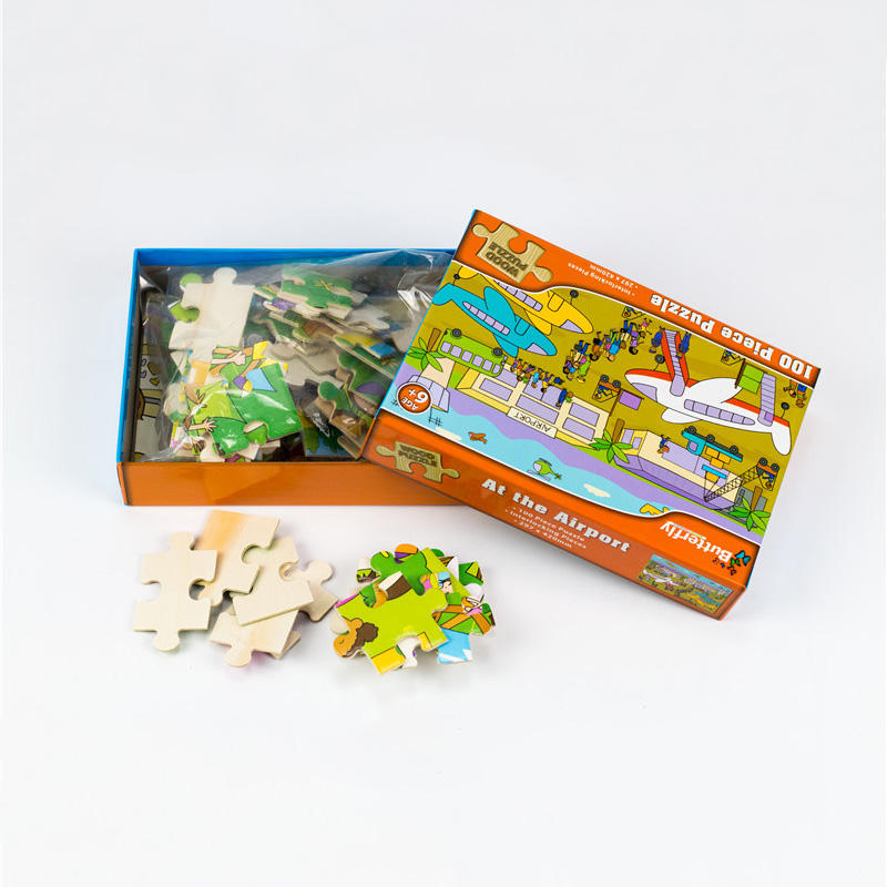 Kundenspezifische Kinder Holzpuzzle Puzzle Spielzeug Für Kinder Cartoon Tier Puzzles Spielzeug