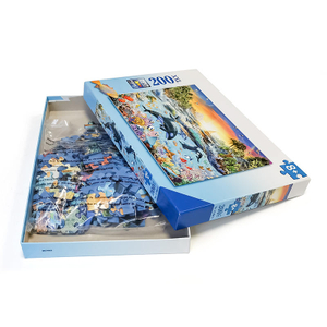 Fertigen Sie Pappspielzeug-Puzzle Anime-Puzzle-Spiele 200 Ps-Puzzle-Großverkauf mit Kasten kundenspezifisch an