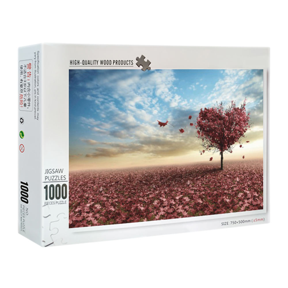 Großhandels-ODM-OEM-Laser-Ausschnitt-Puzzlespielspielzeug Landschafts-Karton 500 1000 Stück-Puzzle-Puzzle