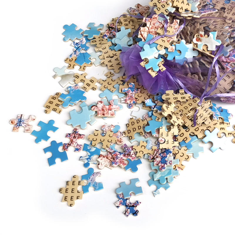 Großhandel 1000 Stück Puzzle gestanzte ineinandergreifende Teile benutzerdefiniertes Puzzle