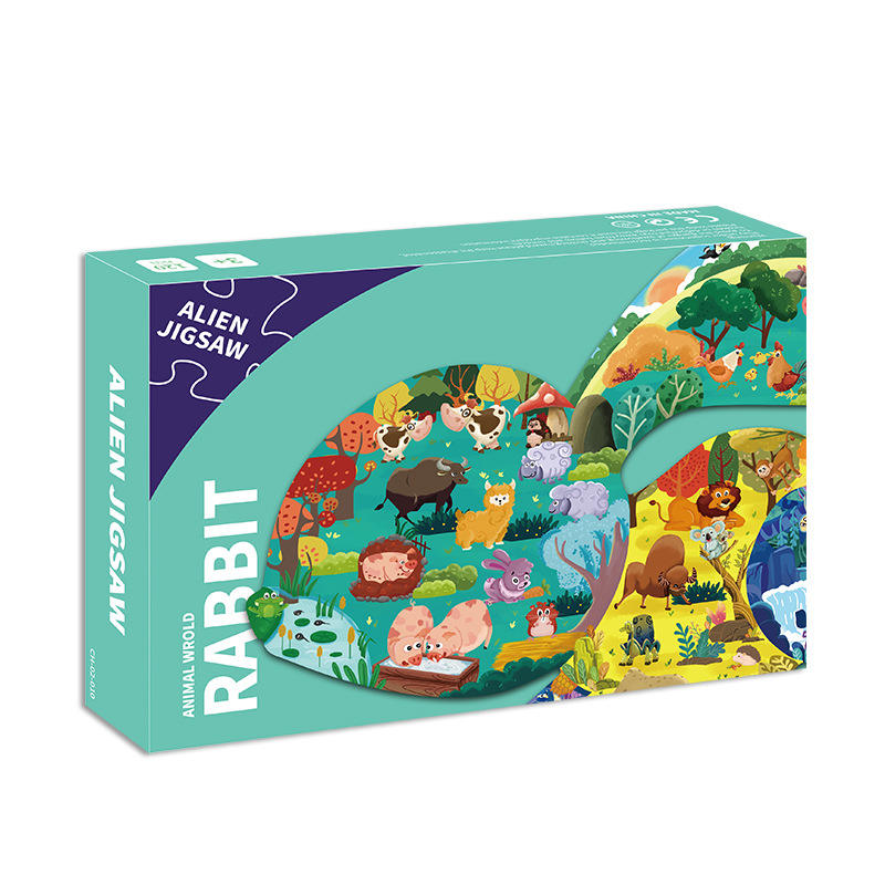 Kinder Lernspielzeug Papier Karton Cartoon Tiere 12 24 36 48 60 100 Teile Puzzle