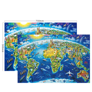 Heißer Verkauf Benutzerdefinierter Druckkarton 500 Teile Puzzle für Puzzlespielzeug für Erwachsene Hersteller in China