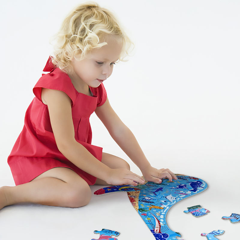 Großhandel hochwertige Kinderspiele Personalisierte benutzerdefinierte Tierdruck Papier PC Puzzles für Kinder