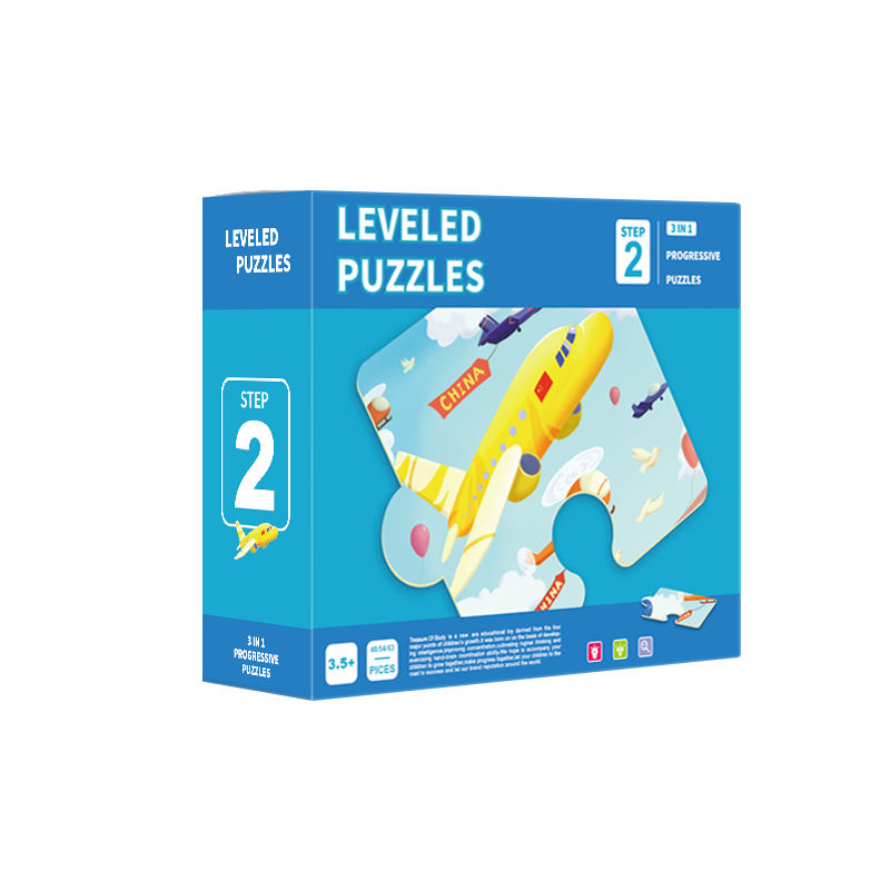 Outdoor-Aktivitäten Sechste Level Puzzles Kinderlernspielzeug Papier Verschiedene Stufen Puzzles für Kinder
