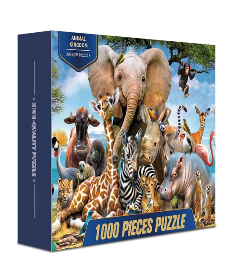 Ganzes OEM ODM Personalisiertes kundenspezifisches Design Karton 500 1000 Stück Puzzle Hersteller